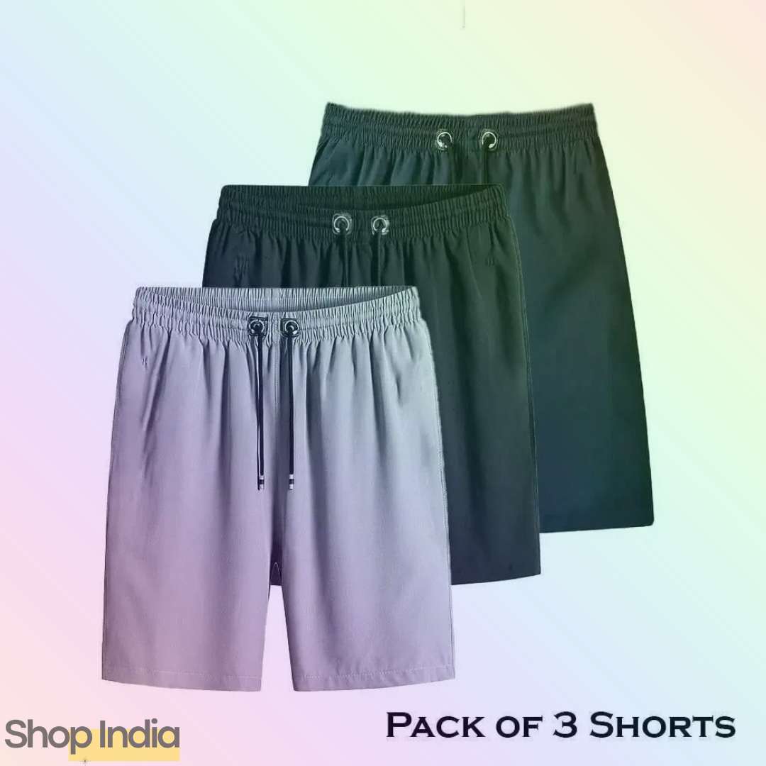 Men's 3-Pack Comfort Blend Shorts - Assorted Colors